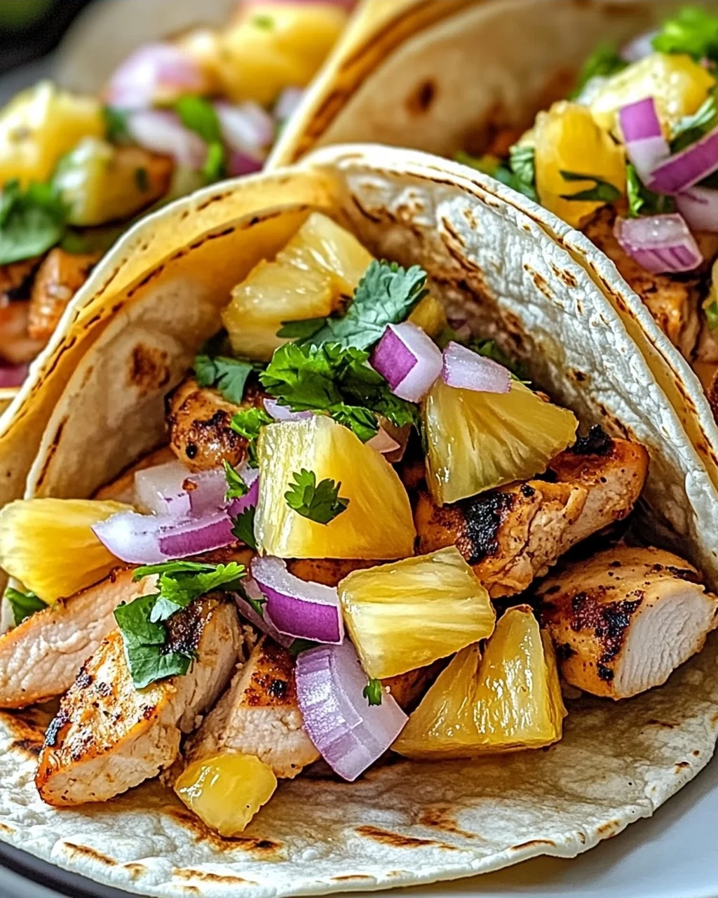 Ananas-Hühnchen-Tacos für den Sommergenuss