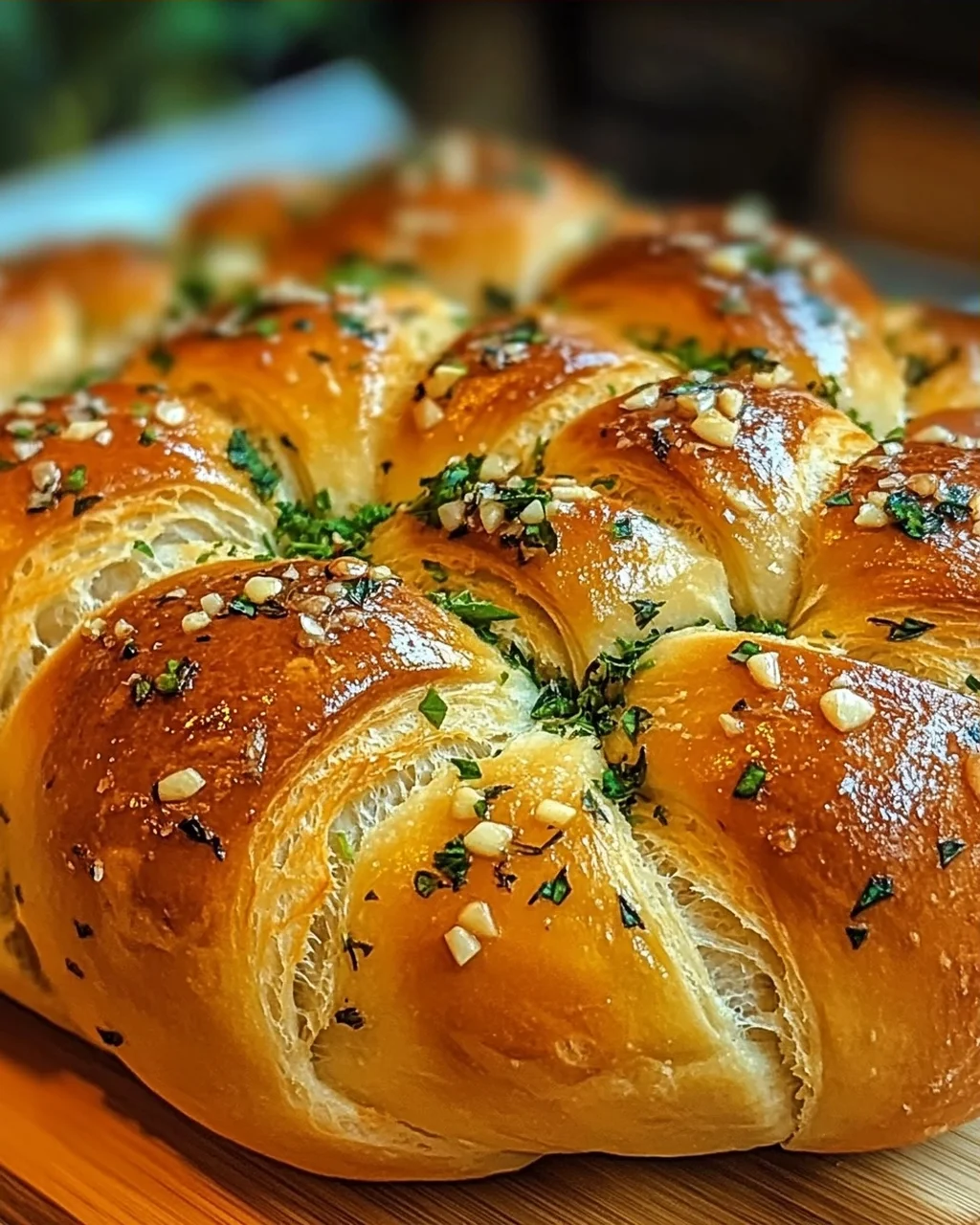 Aromatisches Knoblauch-Kräuter Zopfbrot für Genießer