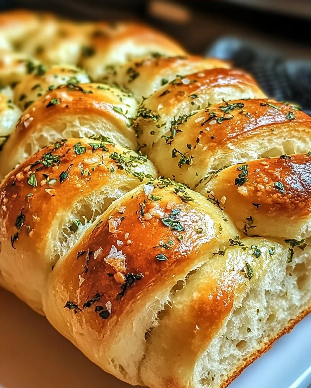 Aromatisches Knoblauch-Kräuter Zopfbrot für Genießer