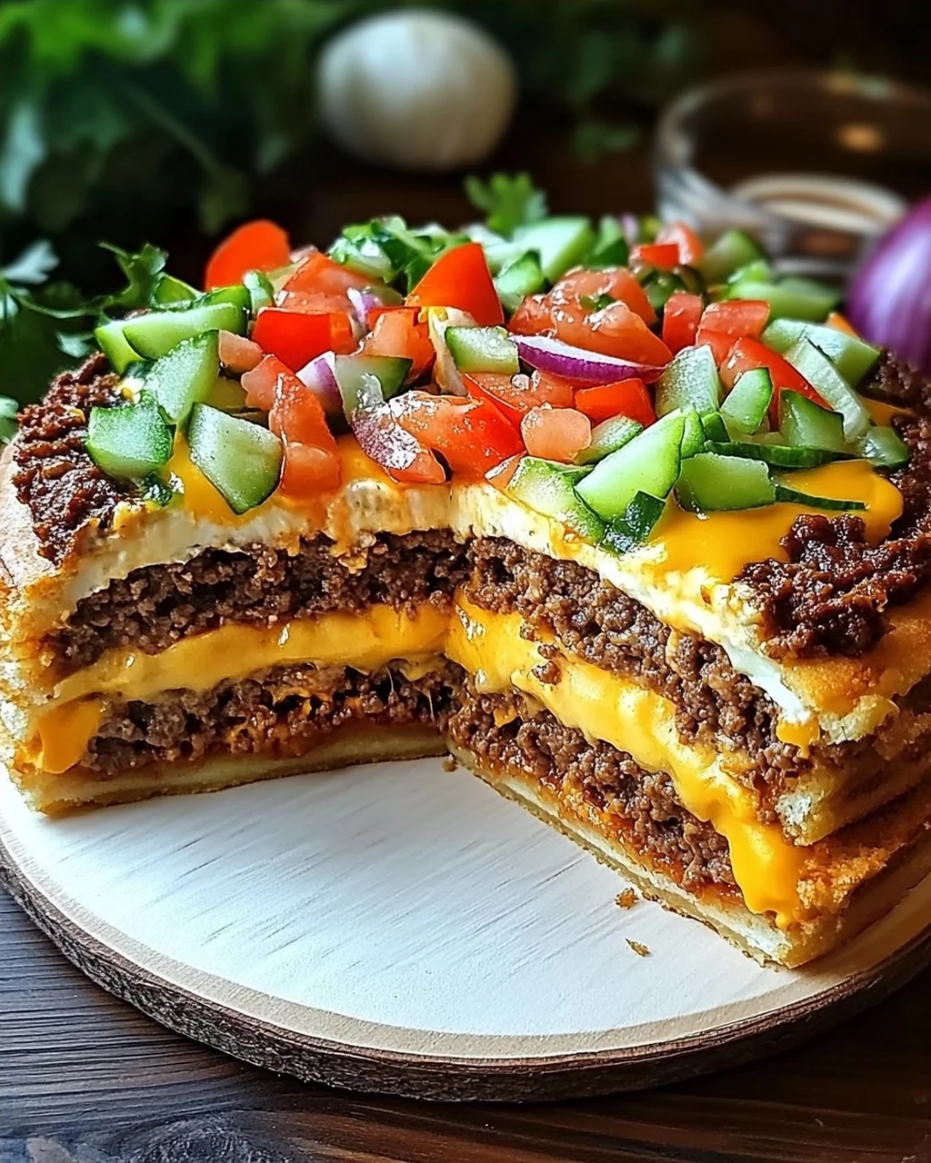 Cheeseburger-Torte