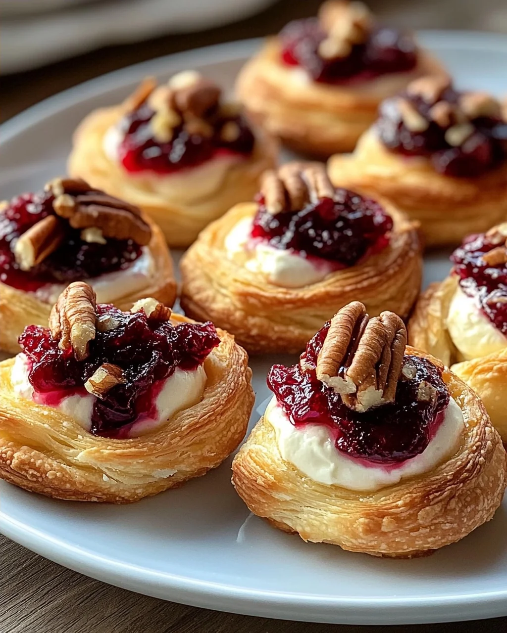 Cranberry Cream Cheese Crescent Bites