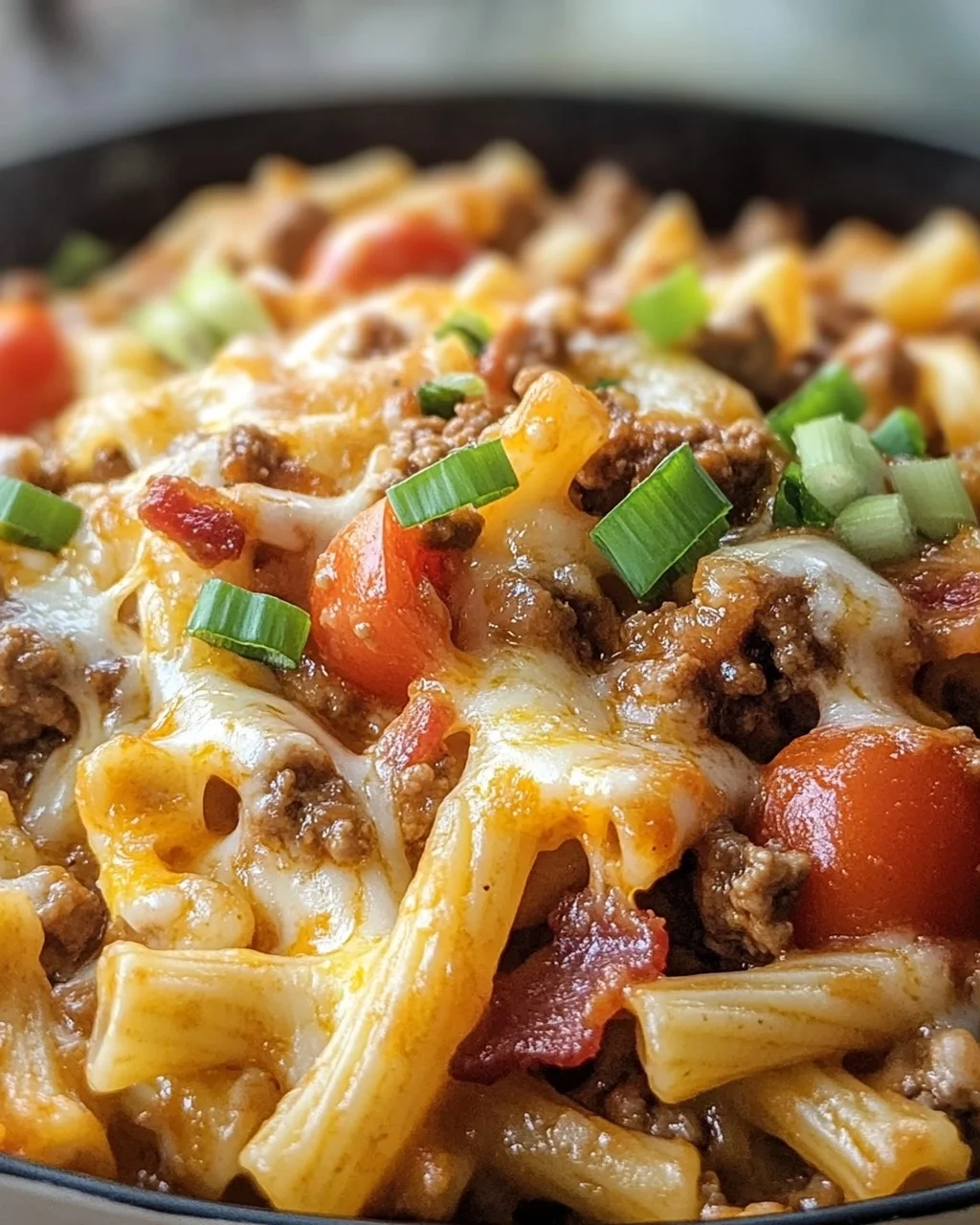Cremige Cheeseburger-Pasta