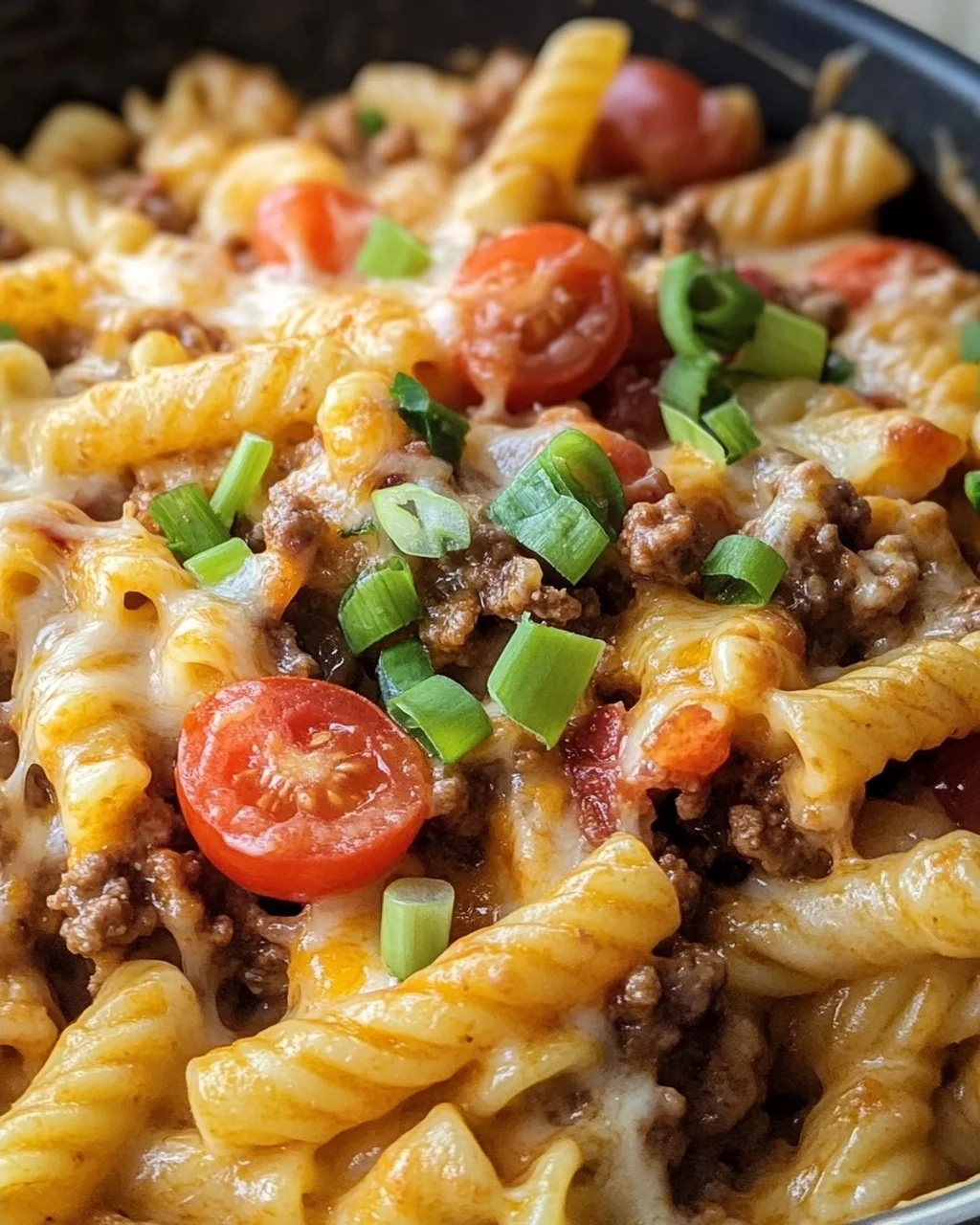 Cremige Cheeseburger-Pasta