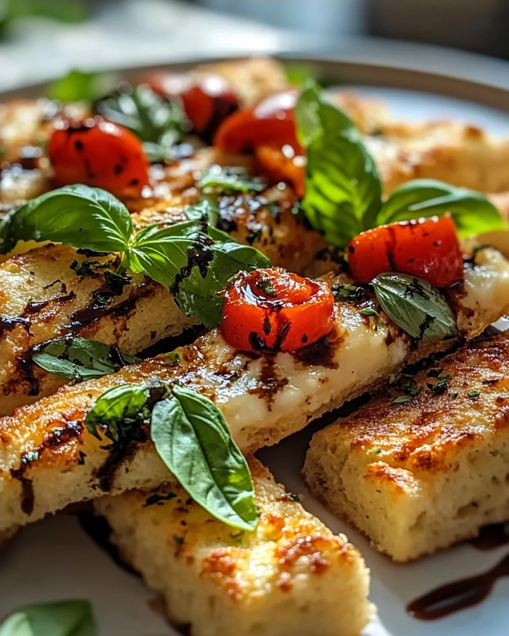 Discover Delicious Caprese Basil Cheese Bread Sticks!