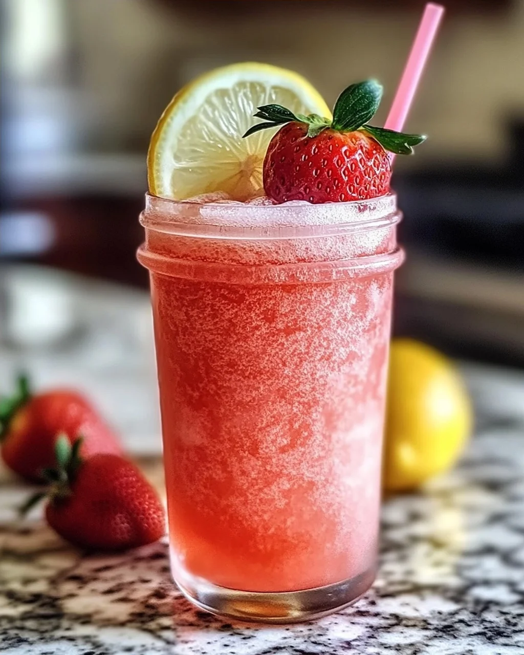 Frosted Erdbeer-Limonade: Erfrischend und Gesund