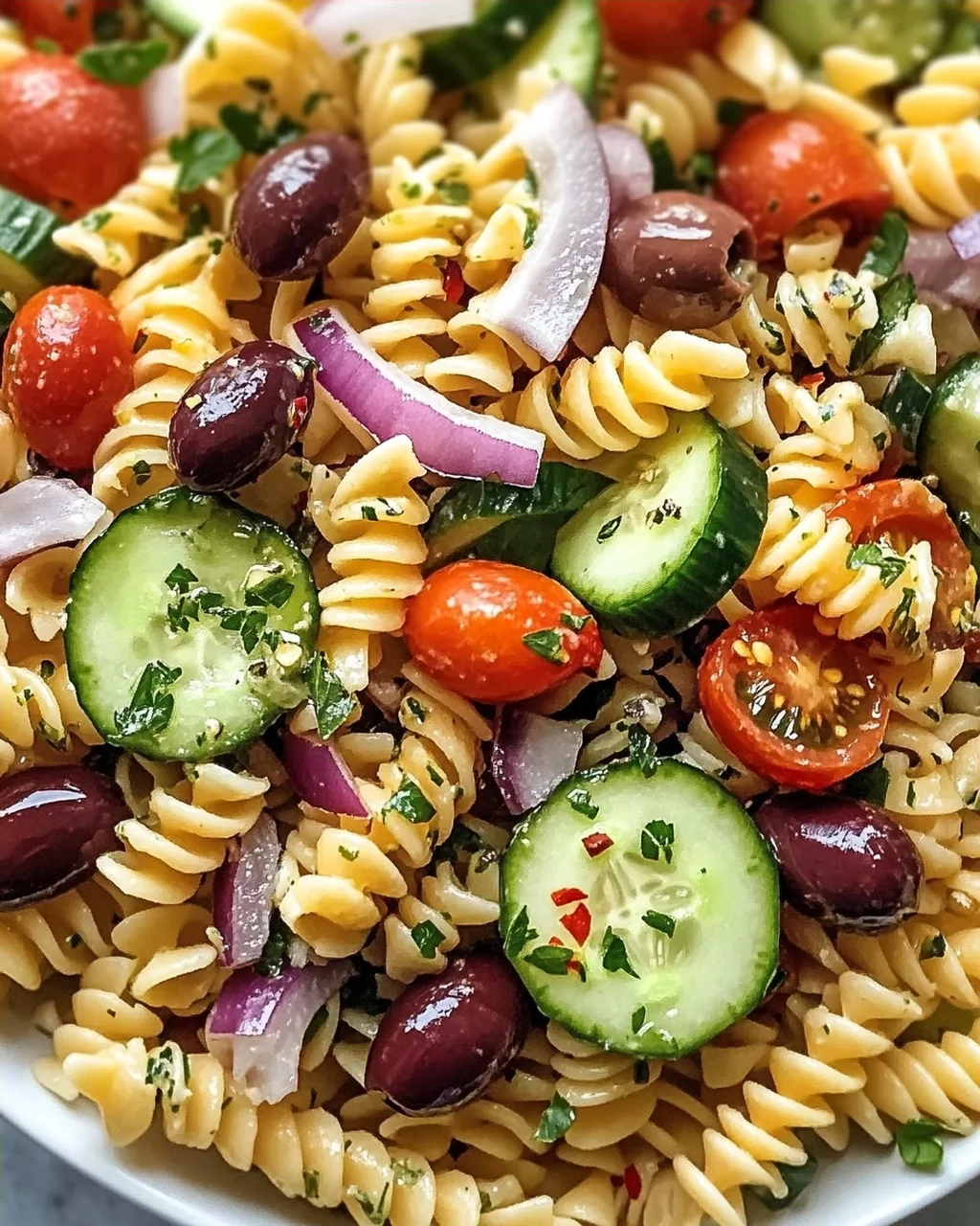 Irresistibler Mediterraner Nudelsalat für den Sommer