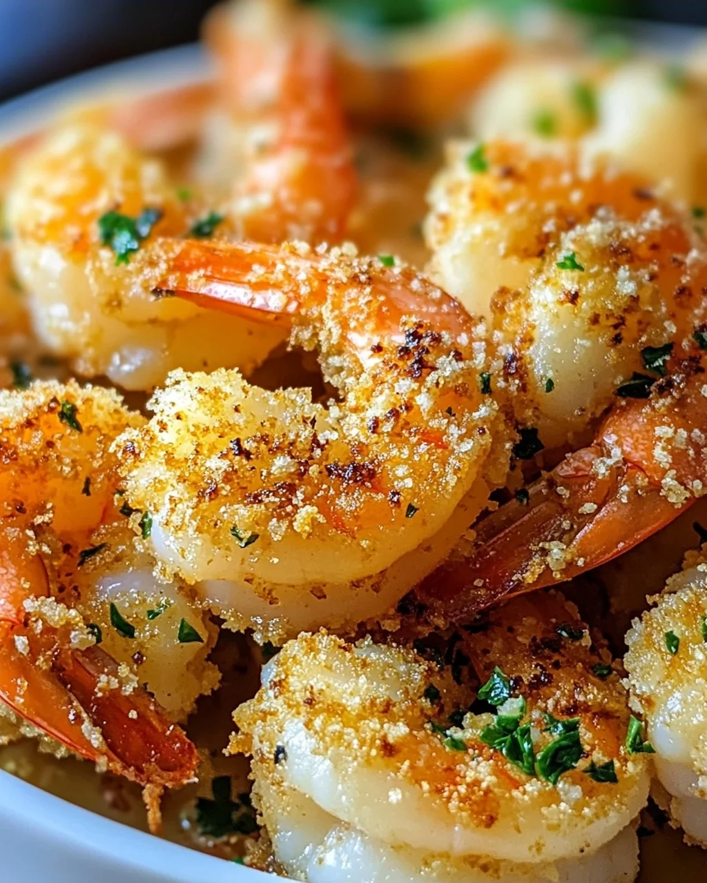 Knoblauch Parmesan Garnelen aus der Heißluftfritteuse