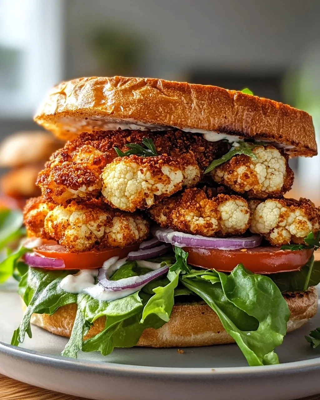 Knusprige Blumenkohl-Steak-Sandwiches: Dein veganer Genuss!