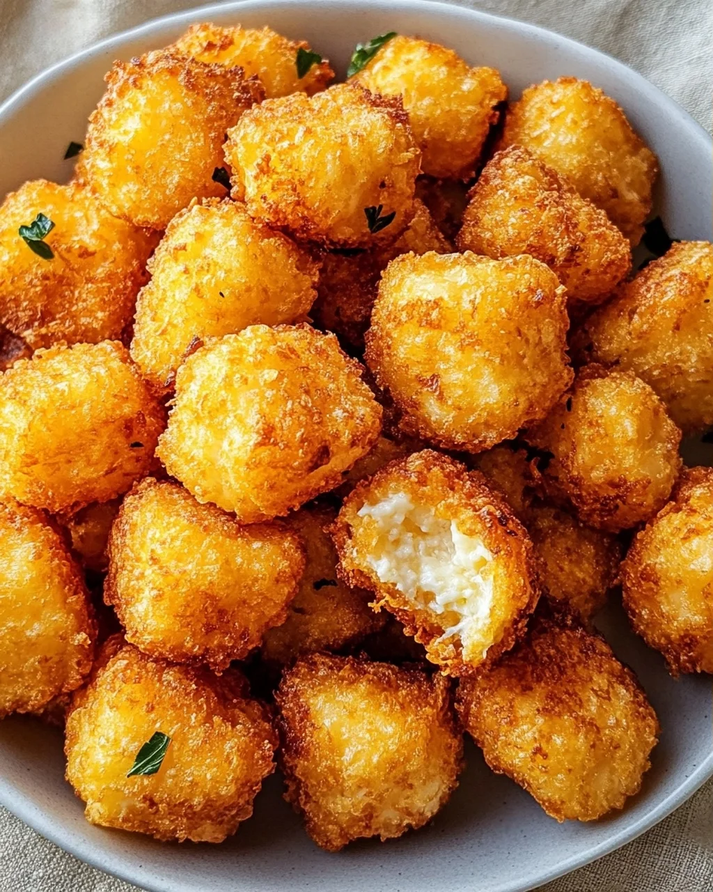 Knusprige Cottage Cheese Tots: Nur Zutaten, so lecker!