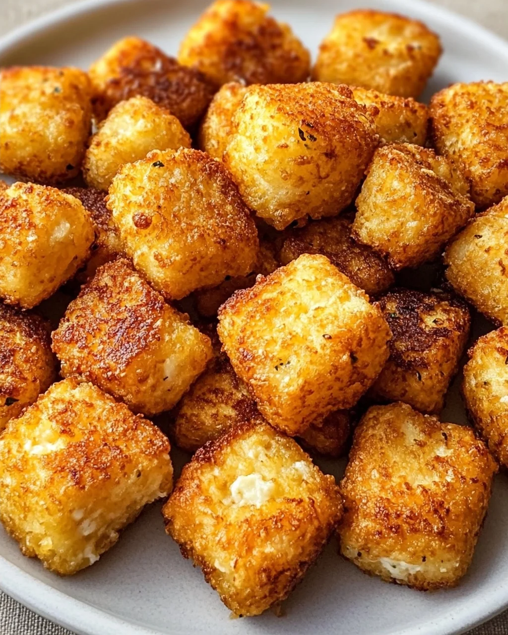 Knusprige Cottage Cheese Tots: Nur Zutaten, so lecker!