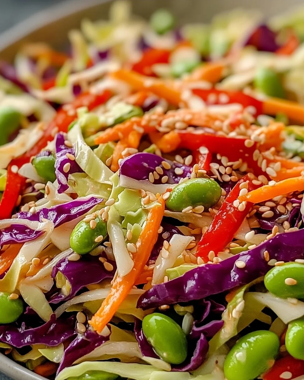 Knuspriger Kohl-Edamame-Salat – Gesund und lecker!