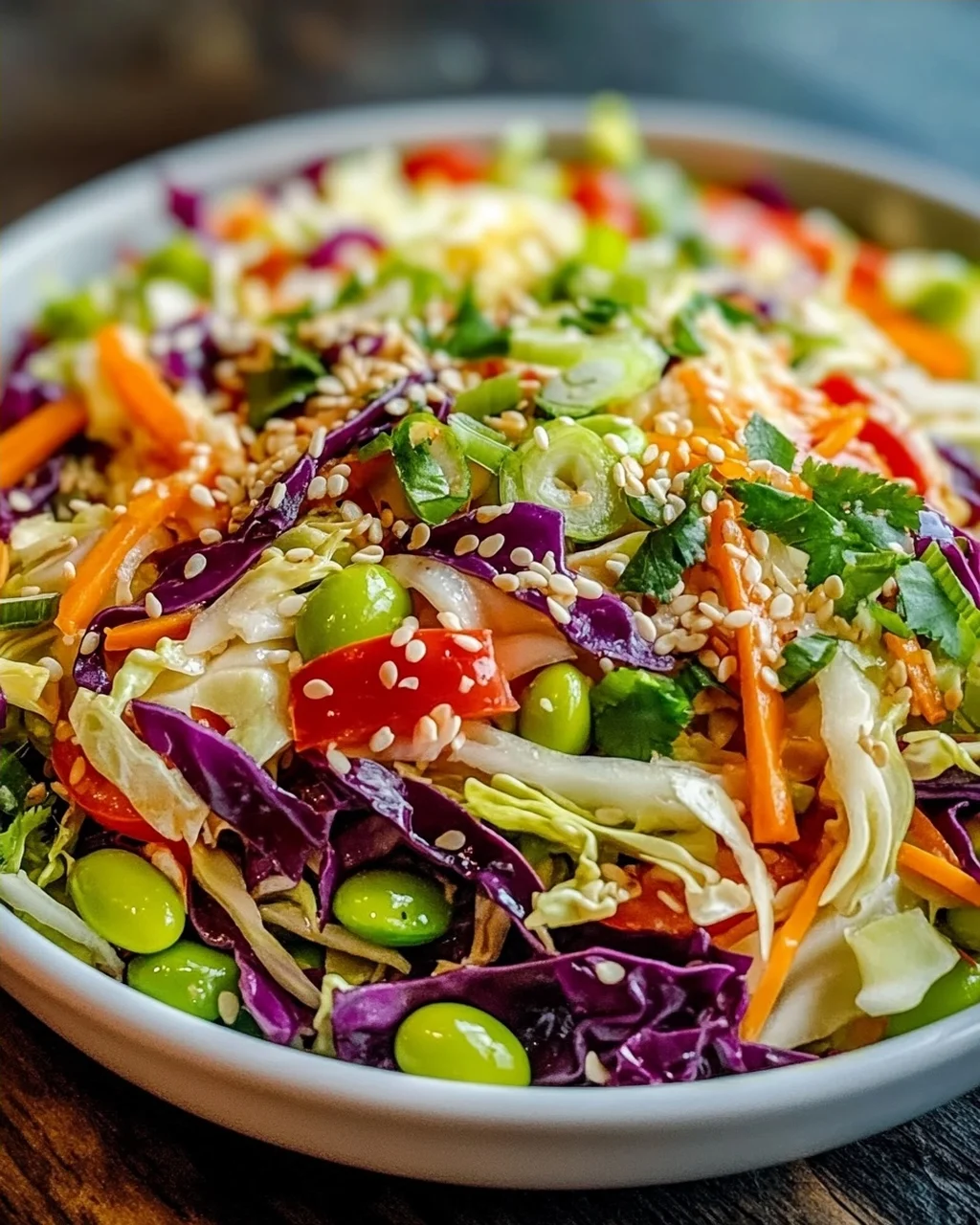 Knuspriger Kohl-Edamame-Salat – Gesund und lecker!