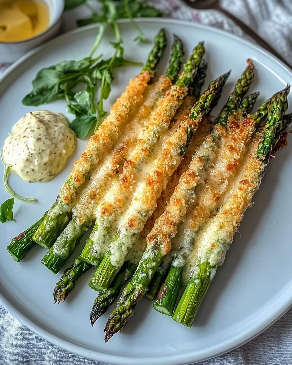 Knuspriger Parmesan Spargel aus dem Ofen