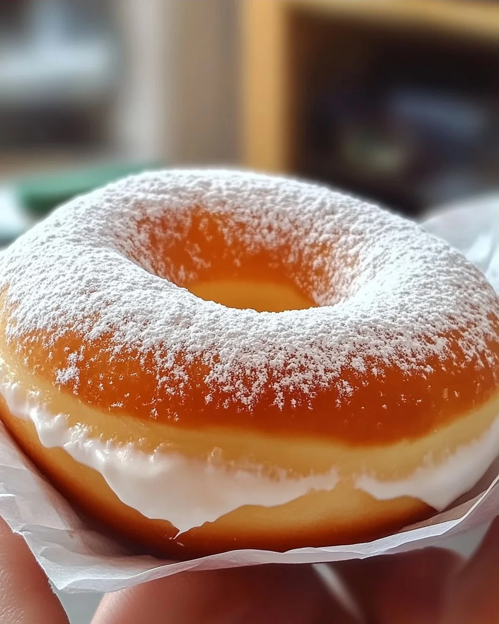 Koreanischer Milchsahne-Donut für Feinschmecker