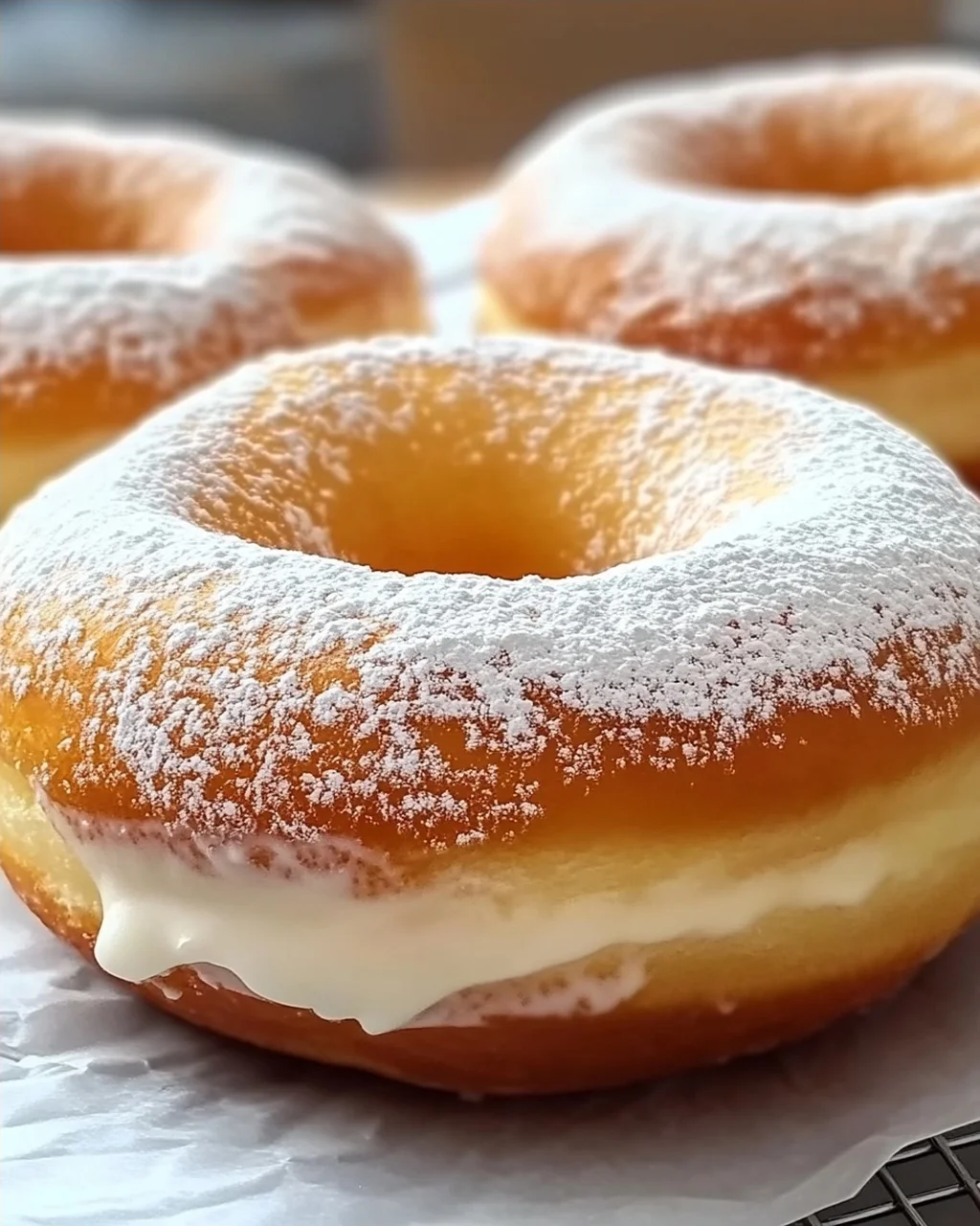 Koreanischer Milchsahne-Donut für Feinschmecker