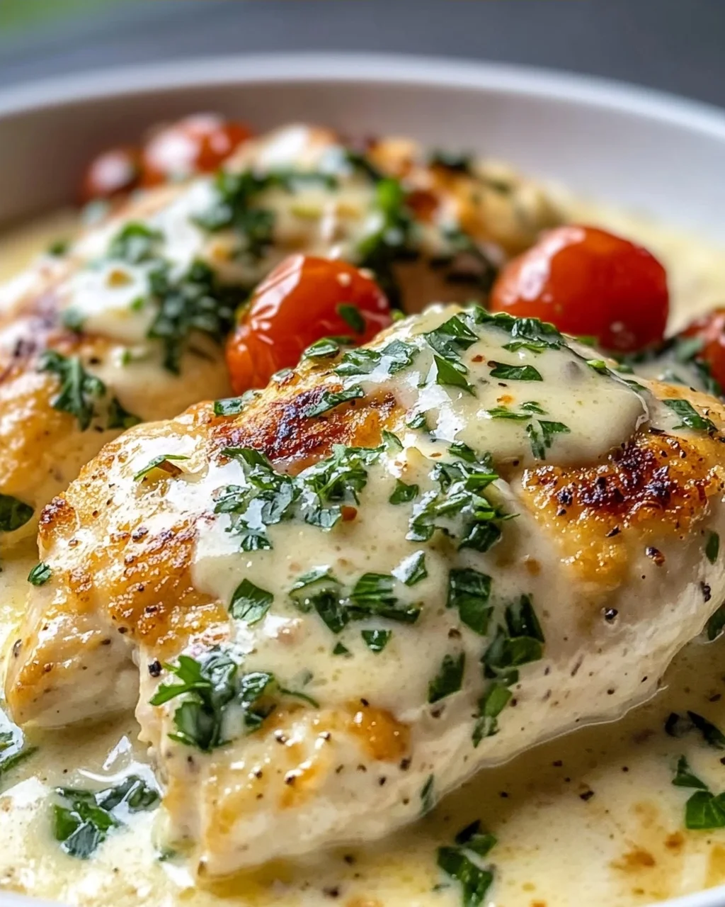 Köstliches Hähnchenfilet in cremiger Frischkäse-Parmesan-Soße