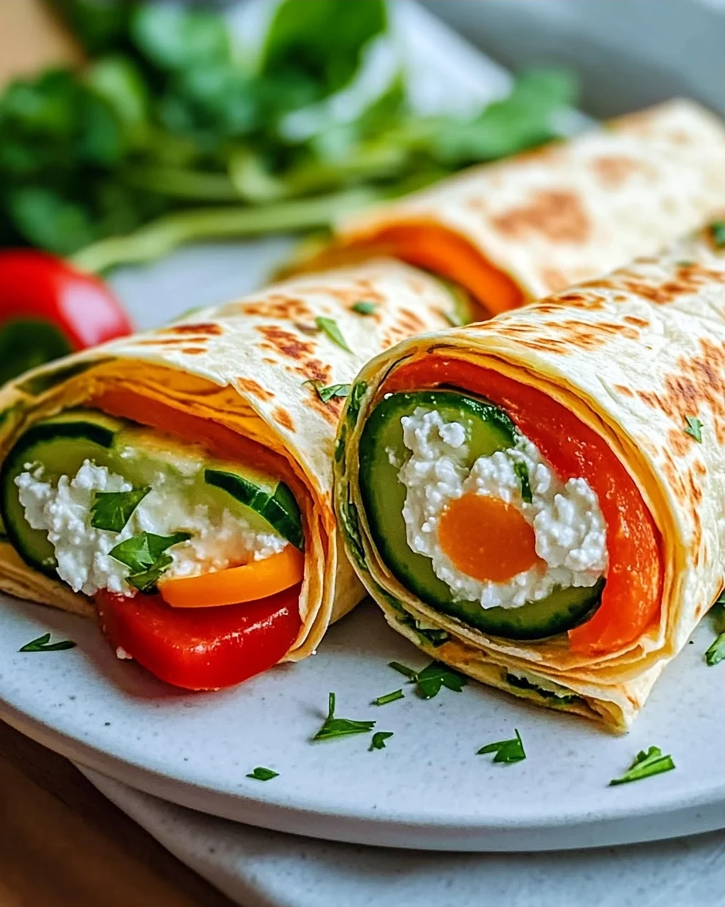 Leckere Hüttenkaese Wraps - Gesund & Einfach Nachzumachen!