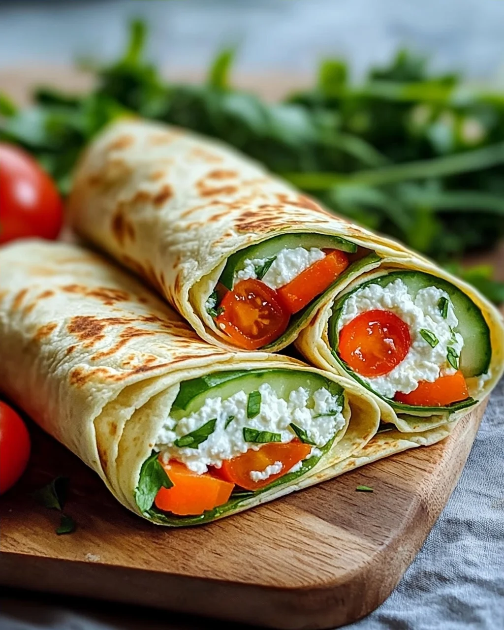 Leckere Hüttenkaese Wraps - Gesund & Einfach Nachzumachen!