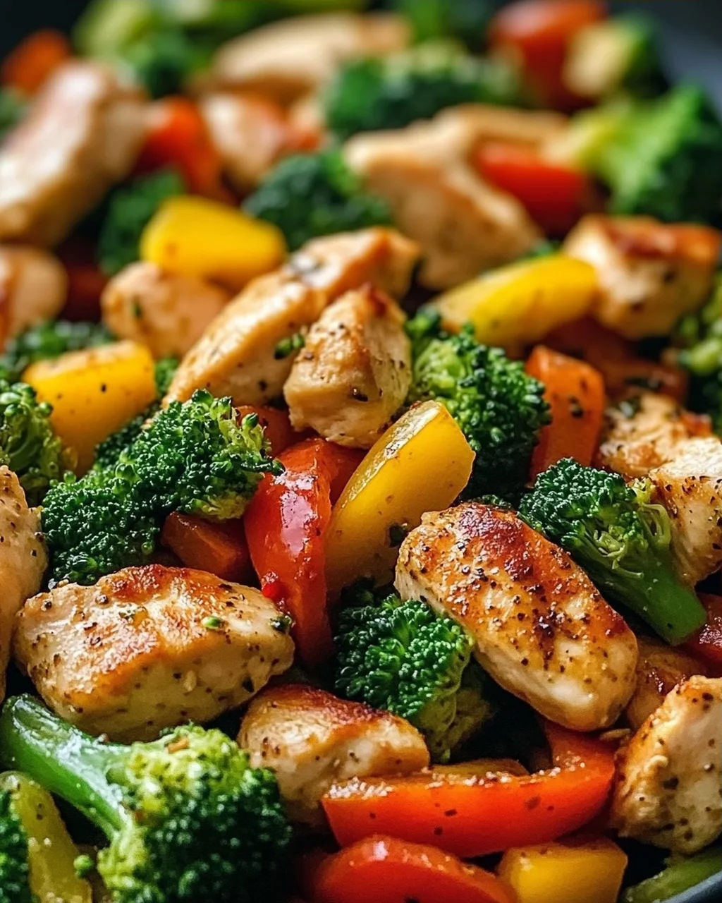 Leckere Low Carb Hähnchenpfanne mit Gemüse Rezept
