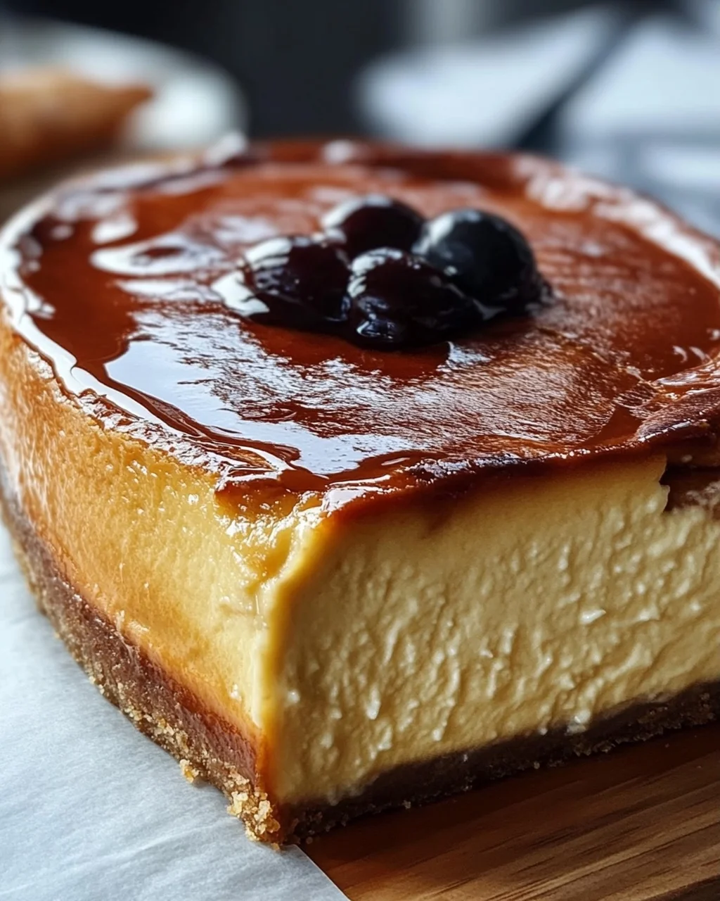 Leckeres Burnt Basque Cheesecake aus der Kastenform