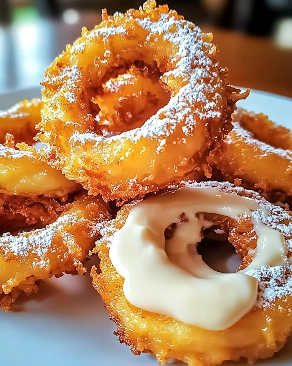 Rum-getränkte frittierte Ananas für jeden Anlass