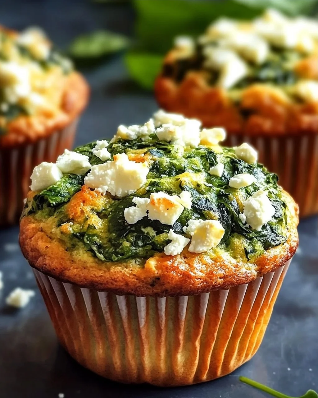 Spinat Feta Muffins
