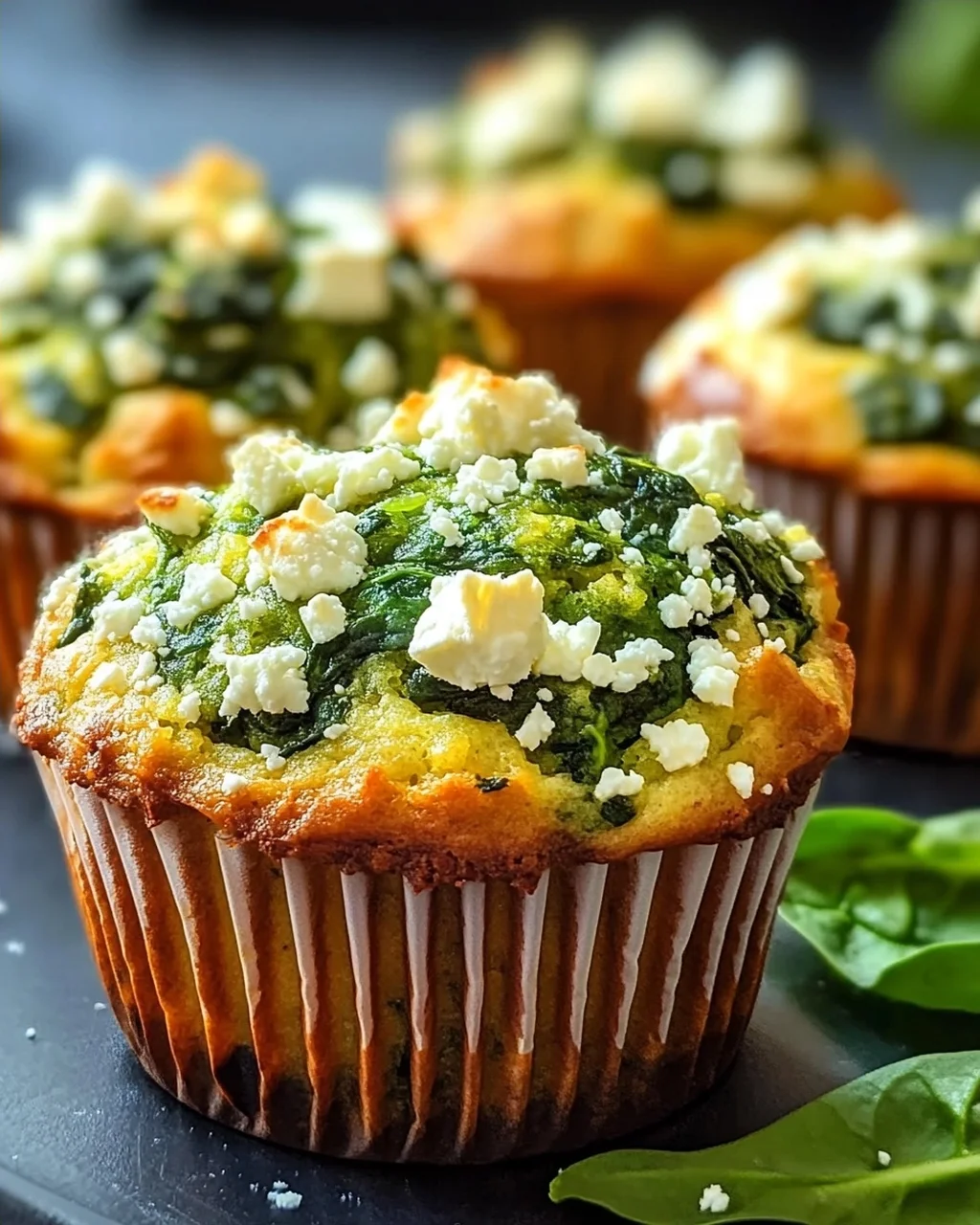 Spinat Feta Muffins