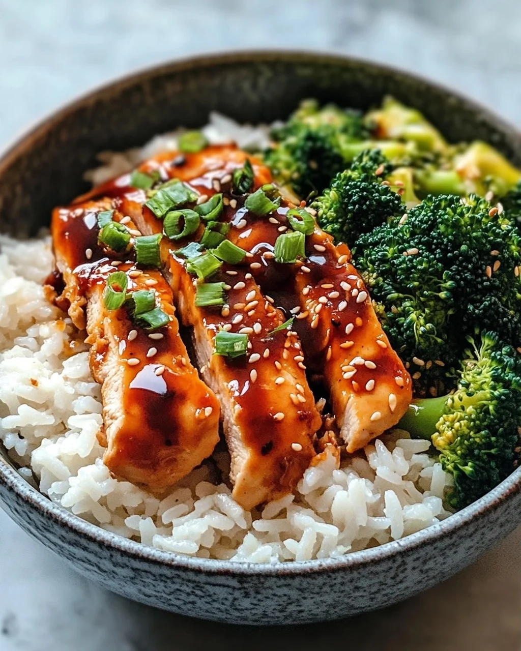 Sticky Chicken Bowls: Saftig, süß-würzig & einfach perfekt.