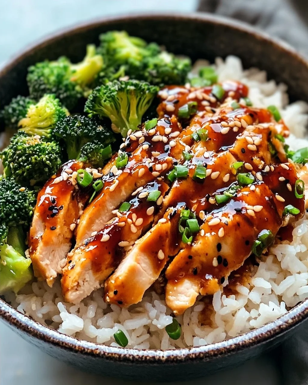 Sticky Chicken Bowls: Saftig, süß-würzig & einfach perfekt.
