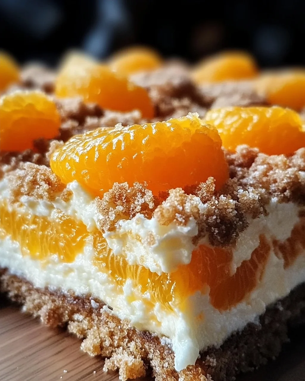 Streuselquarkkuchen mit Mandarinen