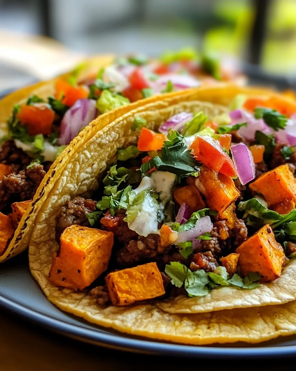 Süßkartoffel Hackfleisch Tacos: Frisch & Lecker mit Salat