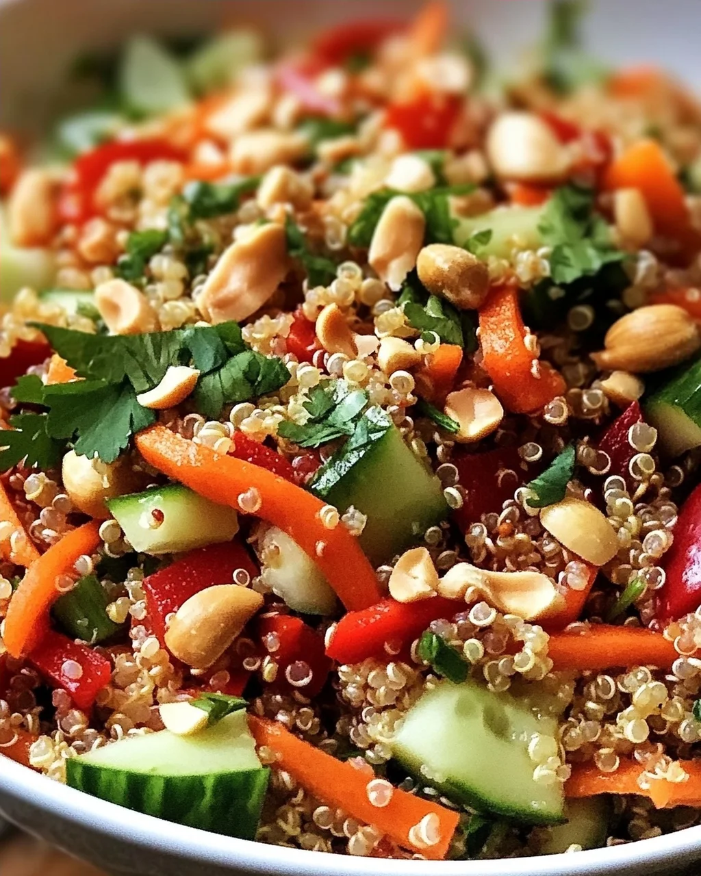 Thailändischer Quinoa Crunch Salat für jeden Tag