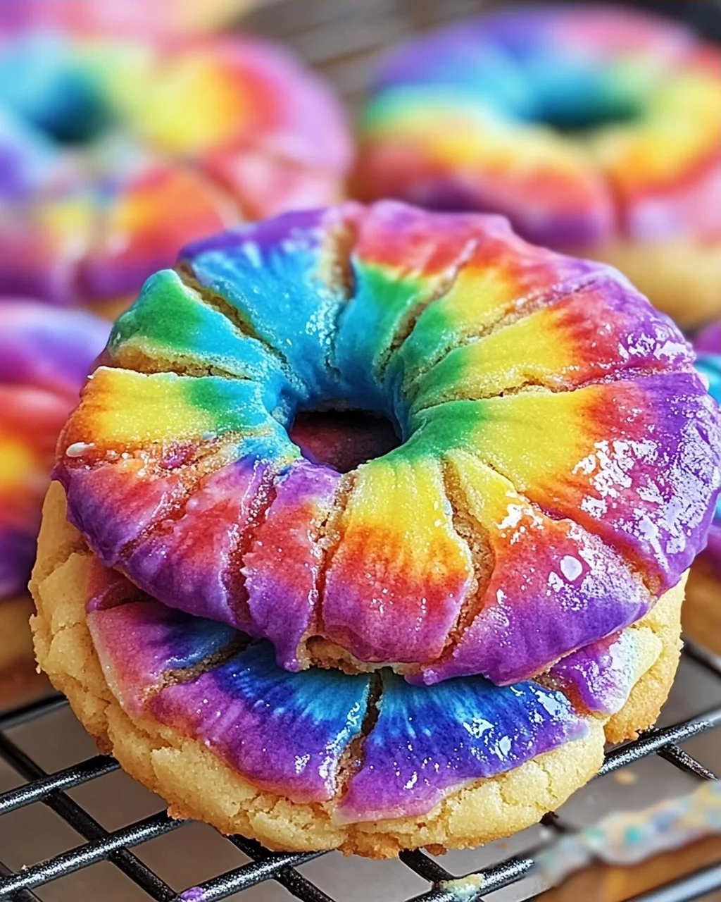 Tie Dye Kekse backen