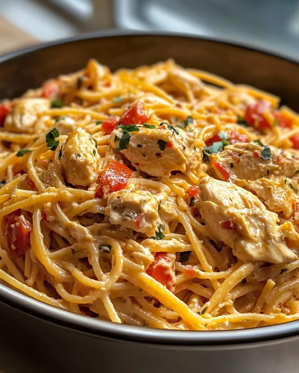 Ultimative Crockpot Hähnchen Spaghetti – Lecker & Einfach!
