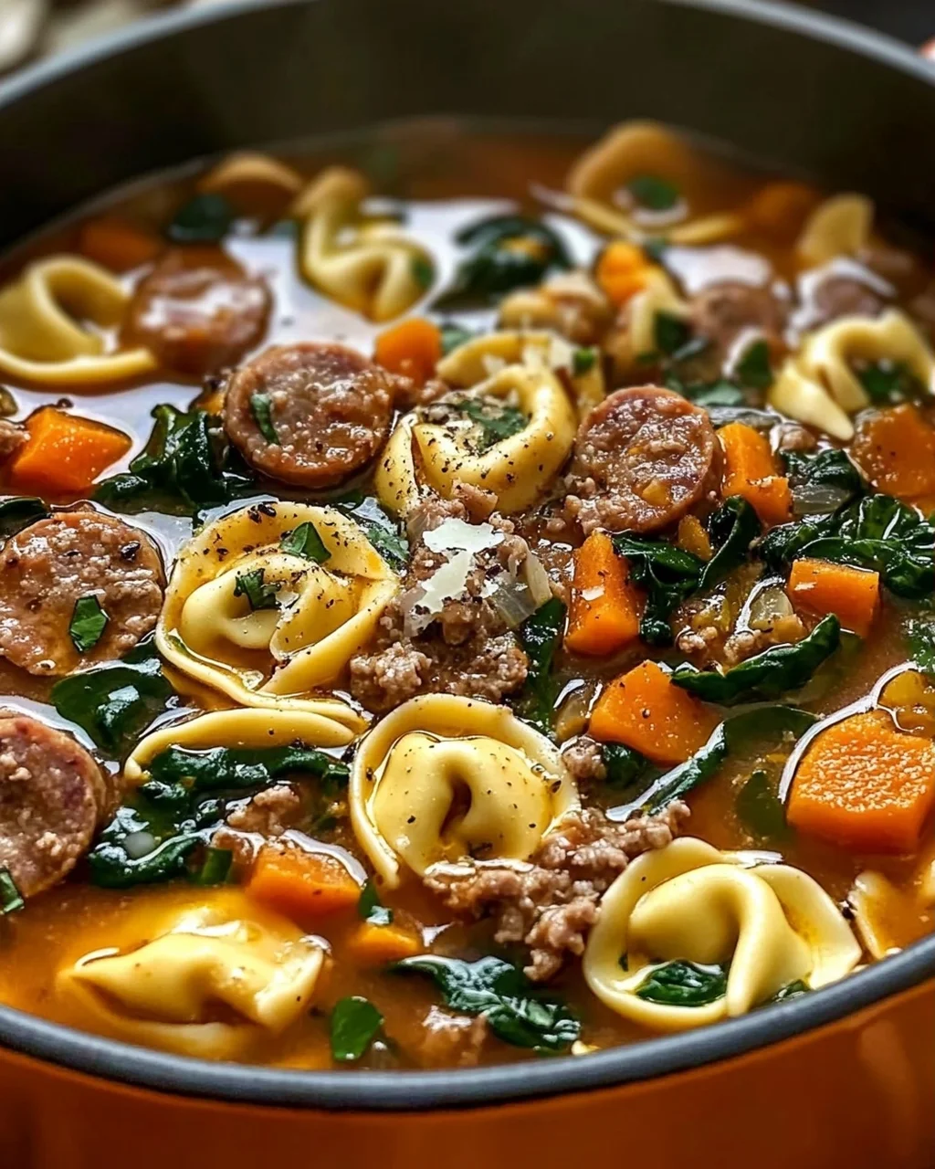 Wärmende Herbst-Tortellini-Suppe mit Rinderwurst – Einfach Genießen
