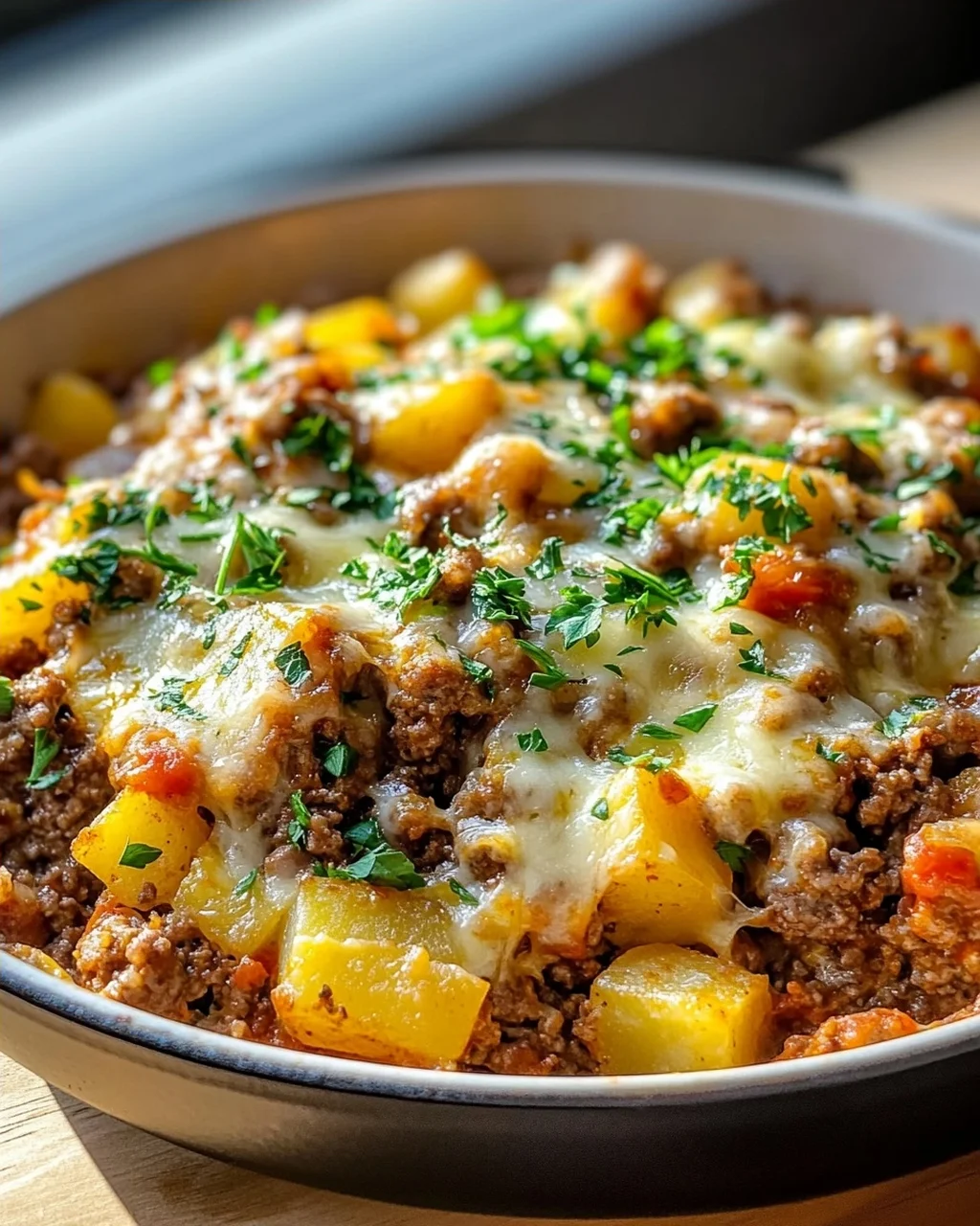 Würzige Hackfleisch-Kartoffel-Pfanne