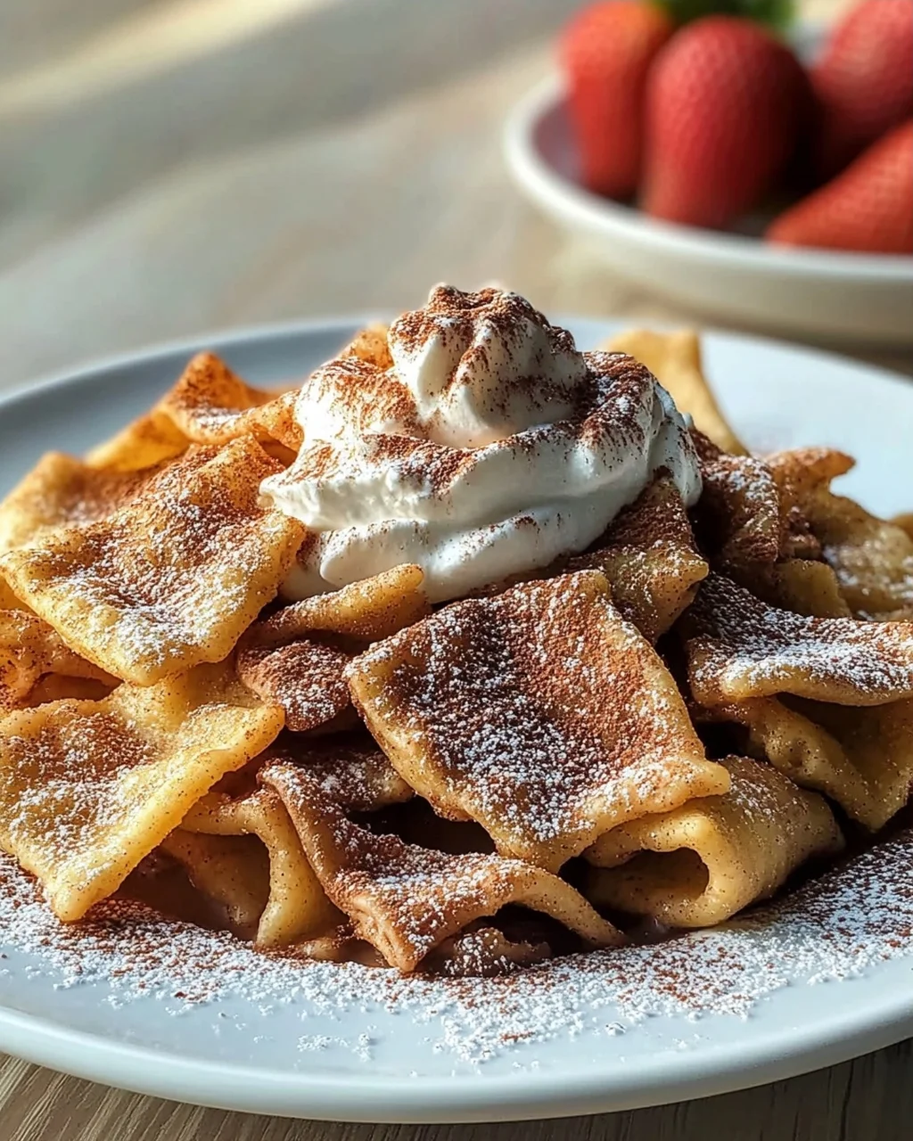 Zimtige Pasta Chips