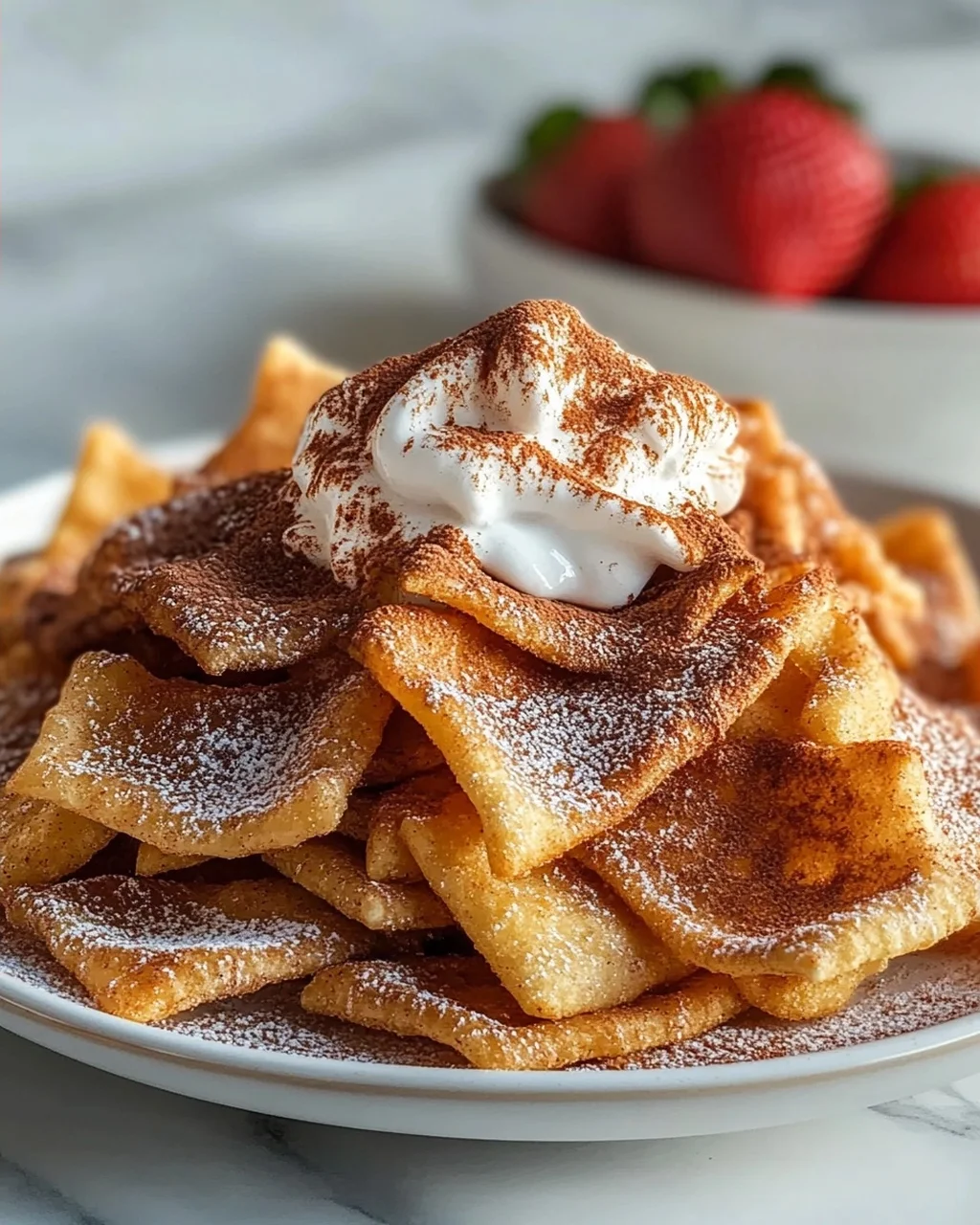 Zimtige Pasta Chips