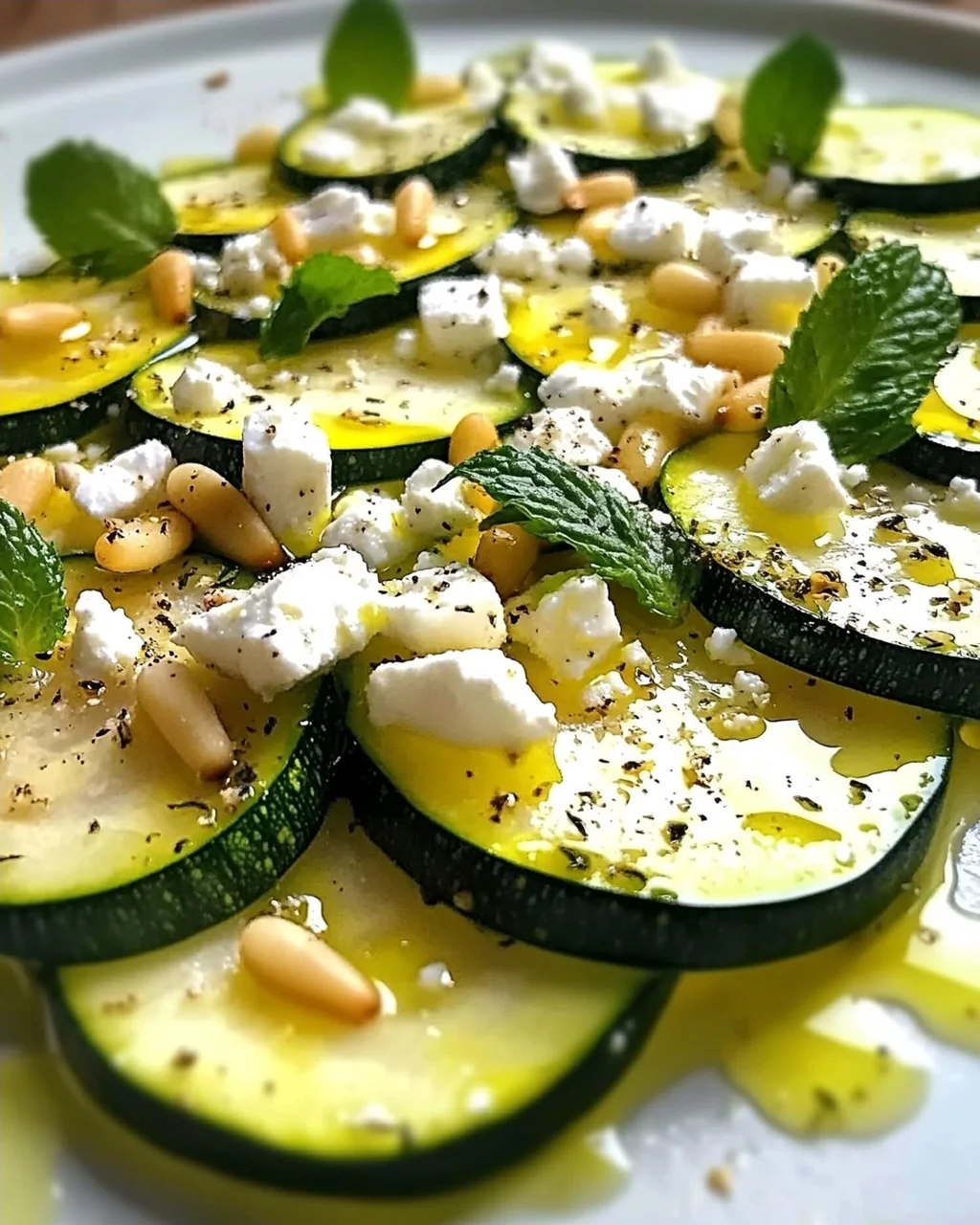 Zucchini-Carpaccio: Frisch & Schnell zubereitet