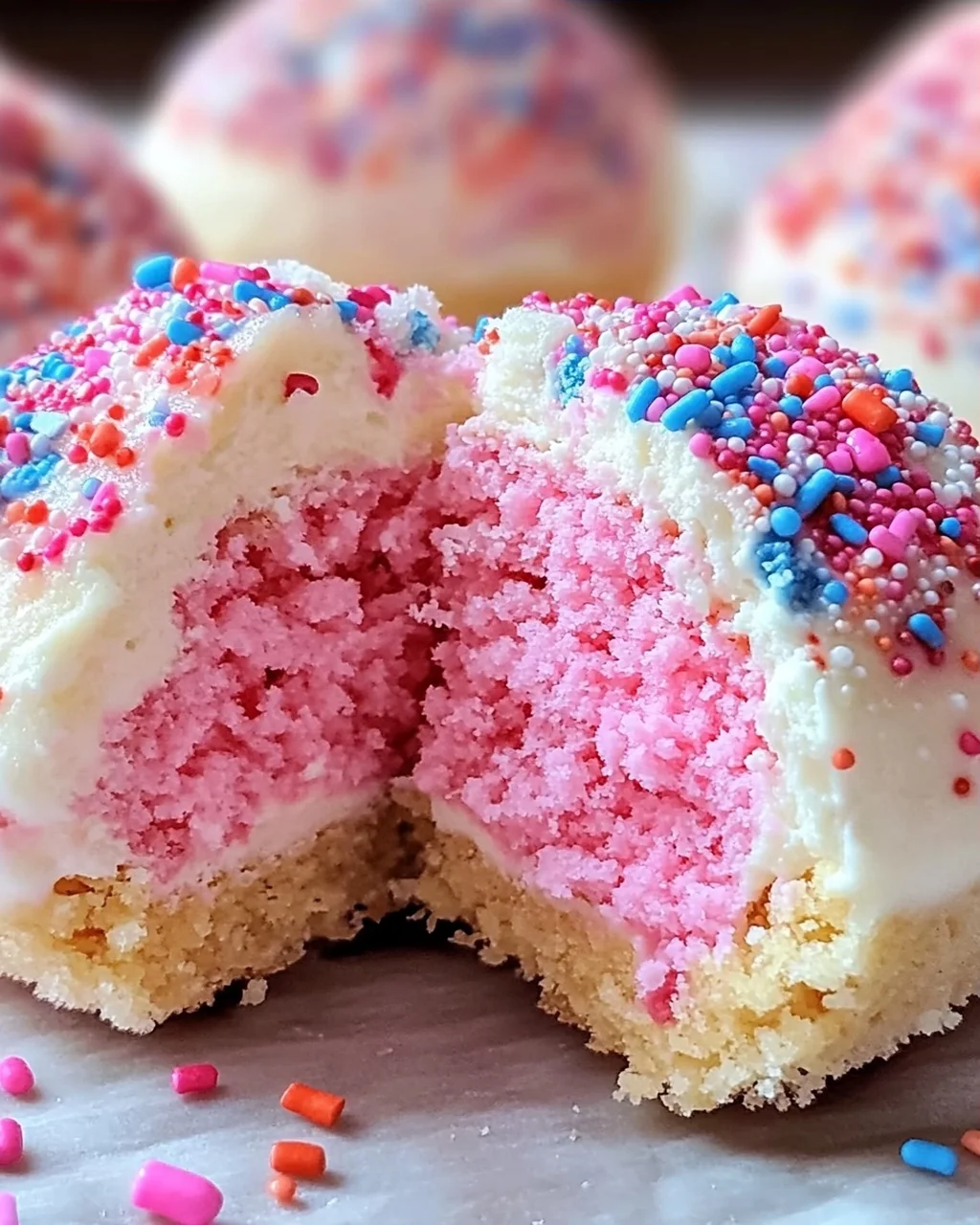 Zuckerwatte Käsekuchen Bomben für Zuhause