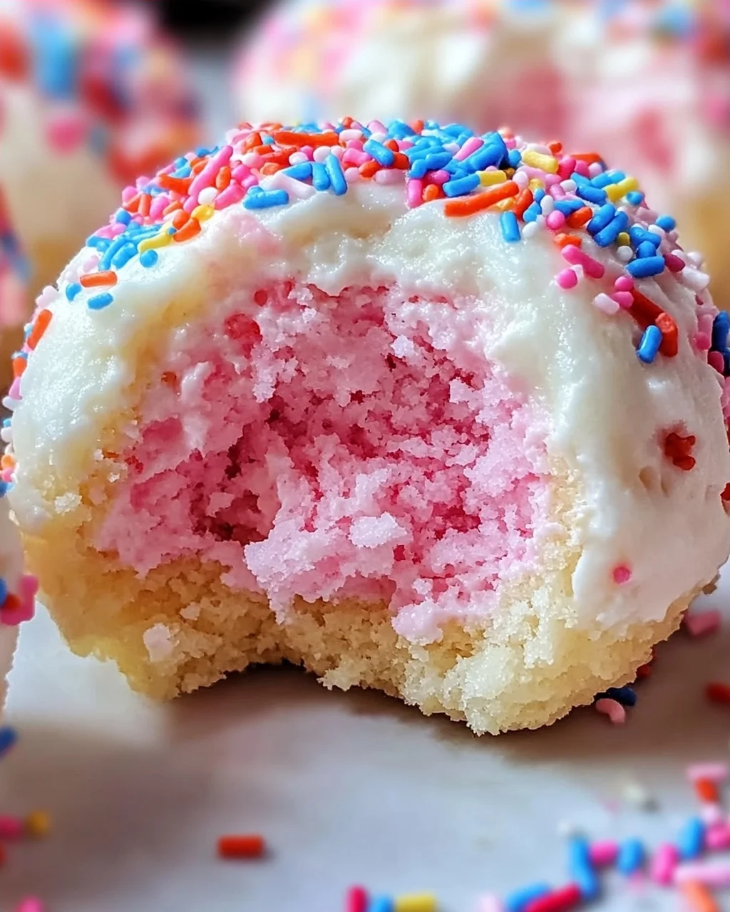 Zuckerwatte Käsekuchen Bomben für Zuhause